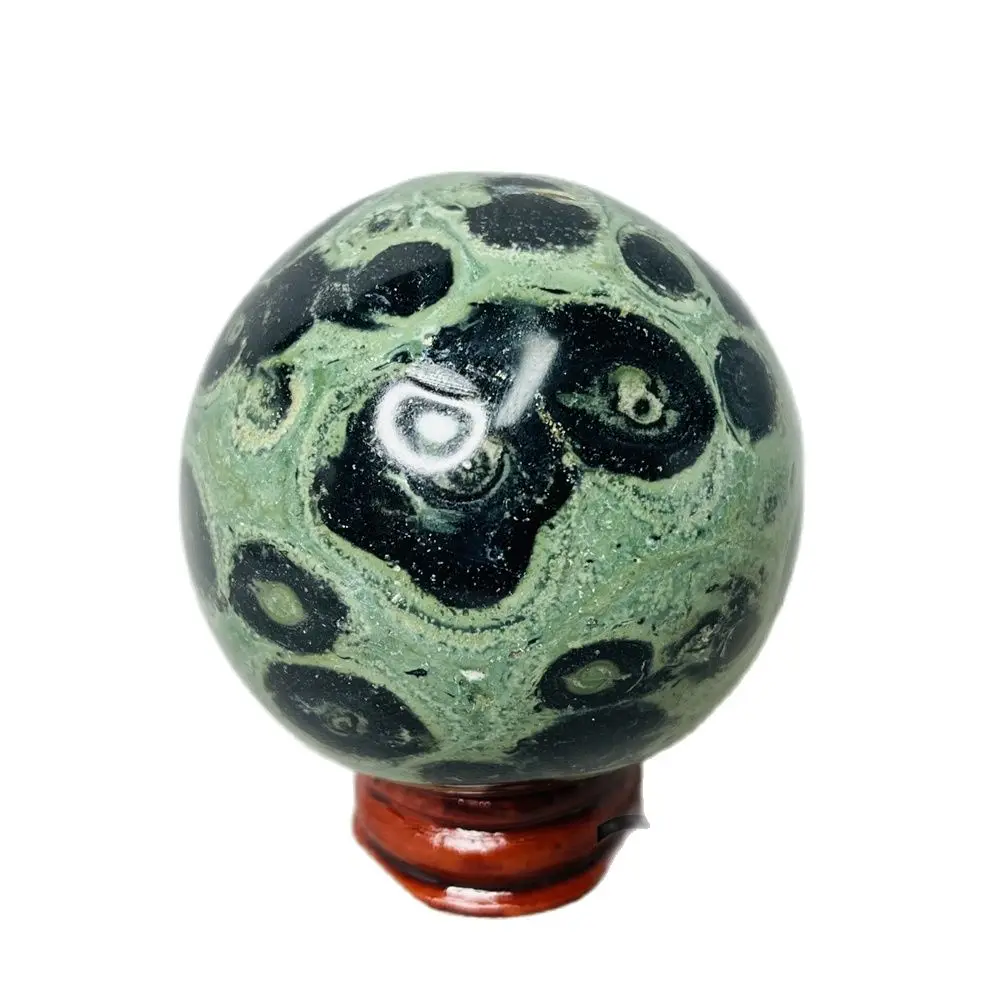 

Natural Gemstone Peacock Eye Stone Kanbaba Ball Home Room Decoration Cosmic Energy Chakra Meditation Crystal Spiritual Healing