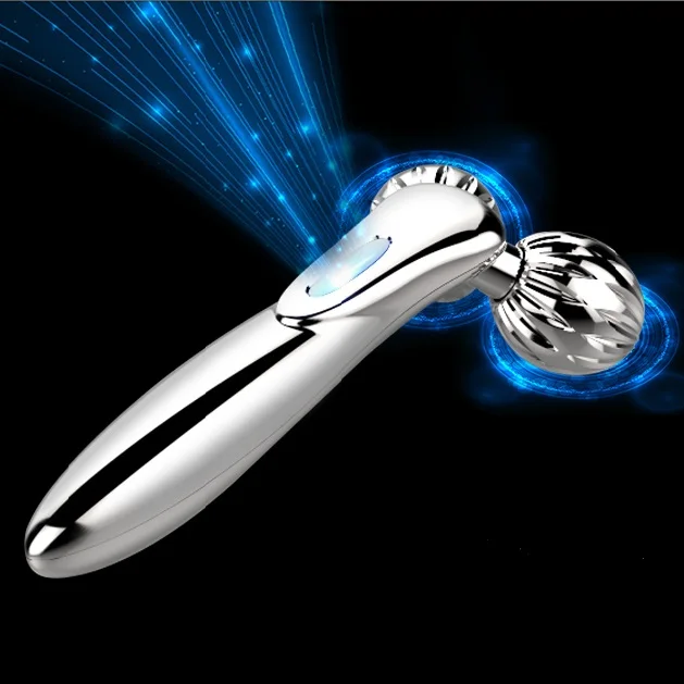 

Korean Beauty Microcurrent Face Massager Handheld Portable Mini Potable for Legs and Arms Textured Design