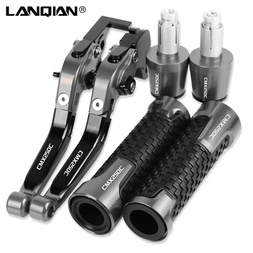 

Motorcycle Aluminum Brake Clutch Levers Hand Grips Ends Parts For Honda REBEL CMX250C 1996-2011 2008 2009 2010 Accessories