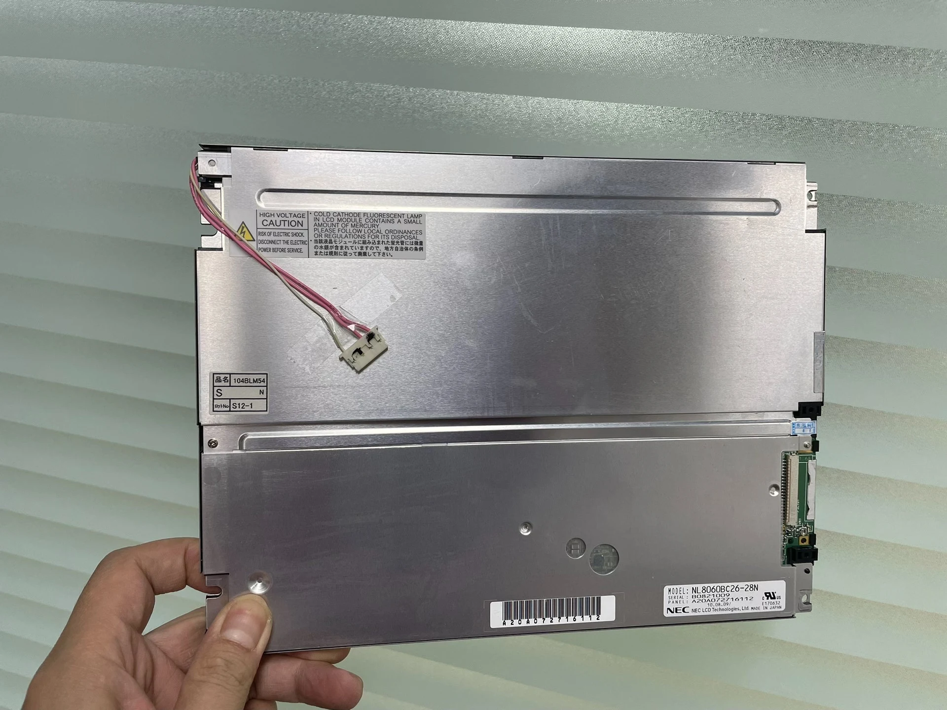 NL8060BC26-28N NL8060BC26-28 Brand New Genuine 10.4-inch LCD Display Screen