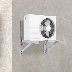 2x Roestvrijstalen Wandbeugel 1-1.5P Airconditioner Beugel Dikker Telescopische Beugel Split Hangend Rek Belasting 440Lbs