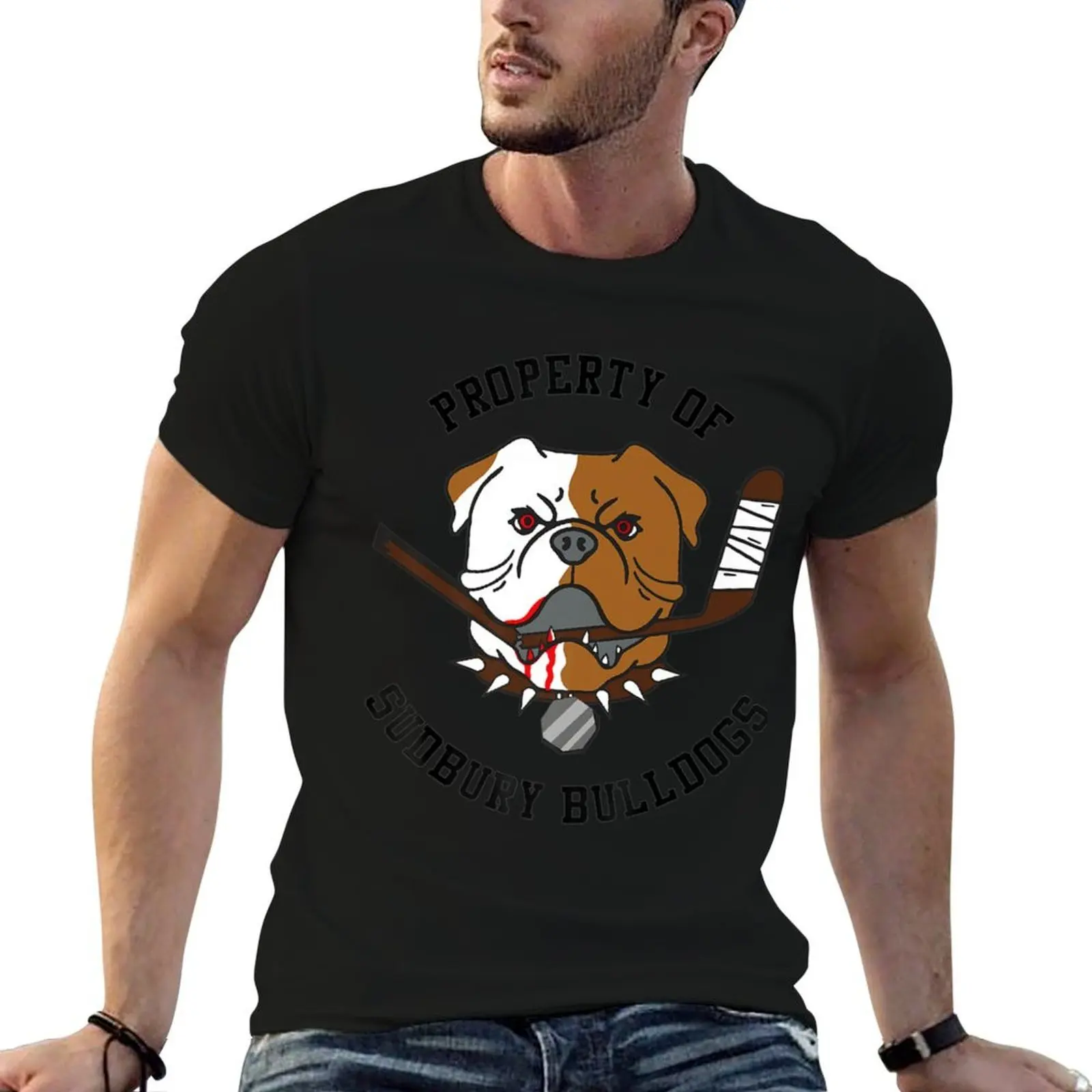Men Women Property Of Sudbury Bulldog Funny Premium T-Shirt t shirts cotton 100% man tshirt man t shirt heavy cotton T-shirt