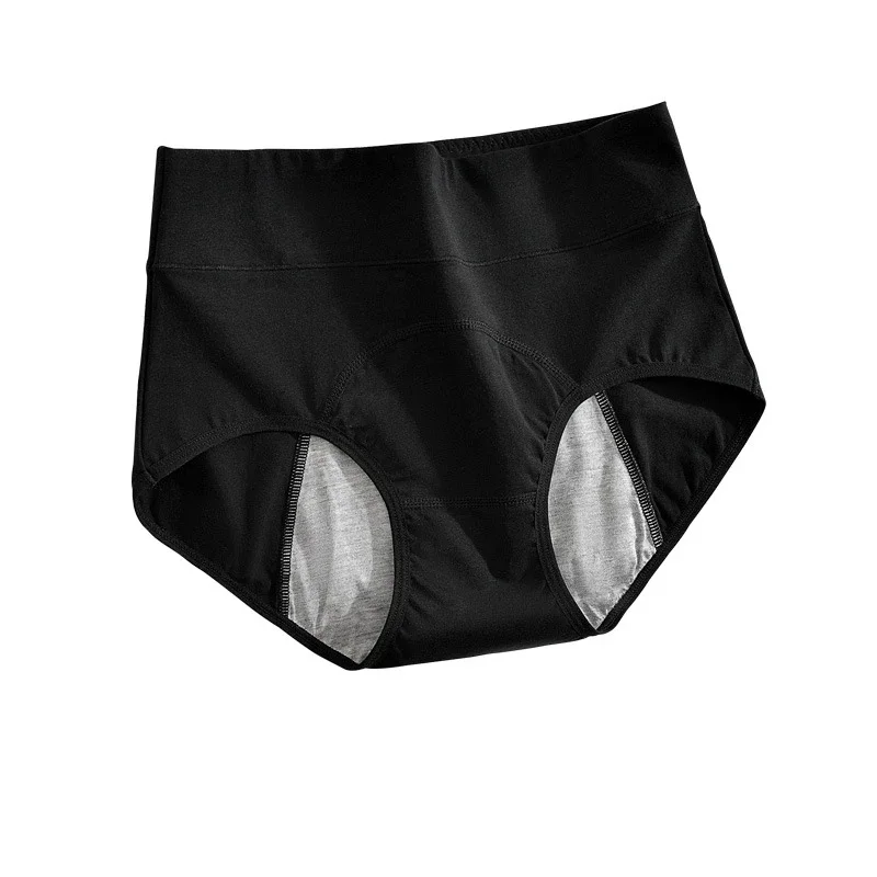 Majtki na miesiączkę Bawełniane majtki menstruacyjne Wysoka talia Bielizna okresowa Culotte Menstruelle Szczelne Bragas Menstruales — zdjęcie 2