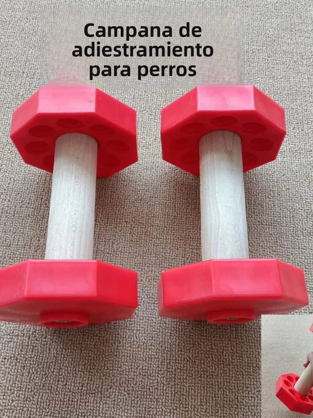 Mancuerna de Entrenamiento para Perros con Distancia Ajustable, para Perros de Trabajo de Nivel IPO, Ma Quan, Pastor Alemán, ...