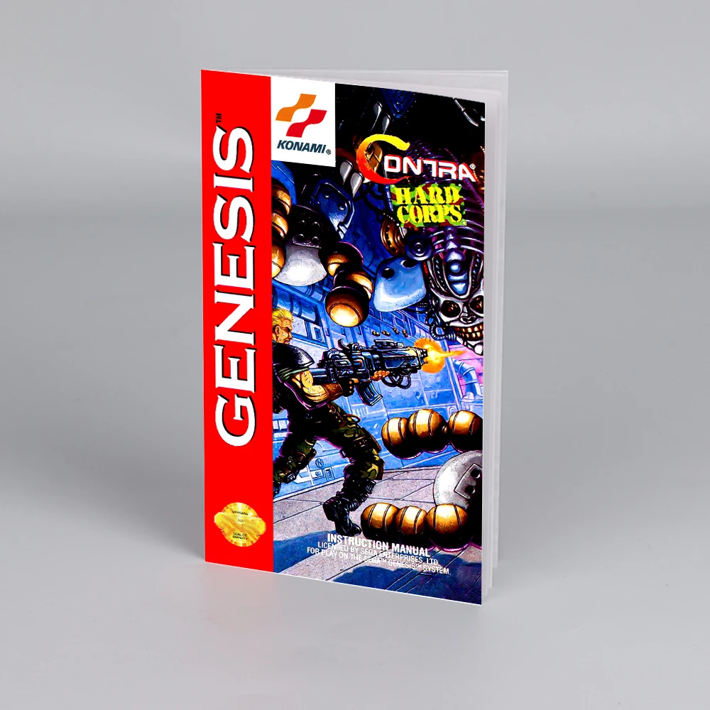 Contra - Hard Corps  USA Manual for Sega 16 bit Megadrive Genesis High Quality Instructions