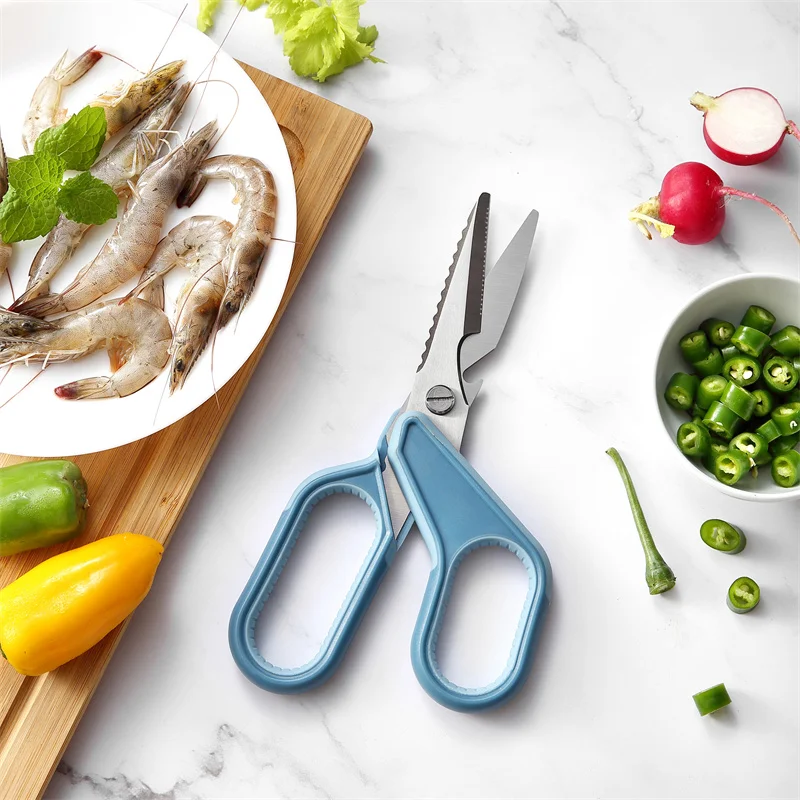 Professional Multifunctional Kitchen Scissors for Cutting Chicken Meat Raptor Shears Vegetables Fish Crab Herb Bone Scissors