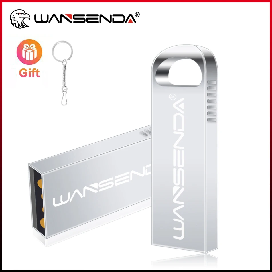 

USB-флеш-накопитель WANSENDA, металлический, 4/8 ГБ, 64/32/16 ГБ