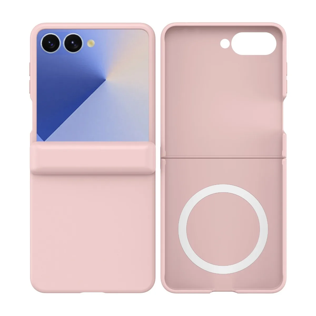 Fashion Matte Hinge Protection Case for Samsung Galaxy Z Flip 8 7 6 5 4 with Screen Film Invisible Magnetic Anti-scratch Cover