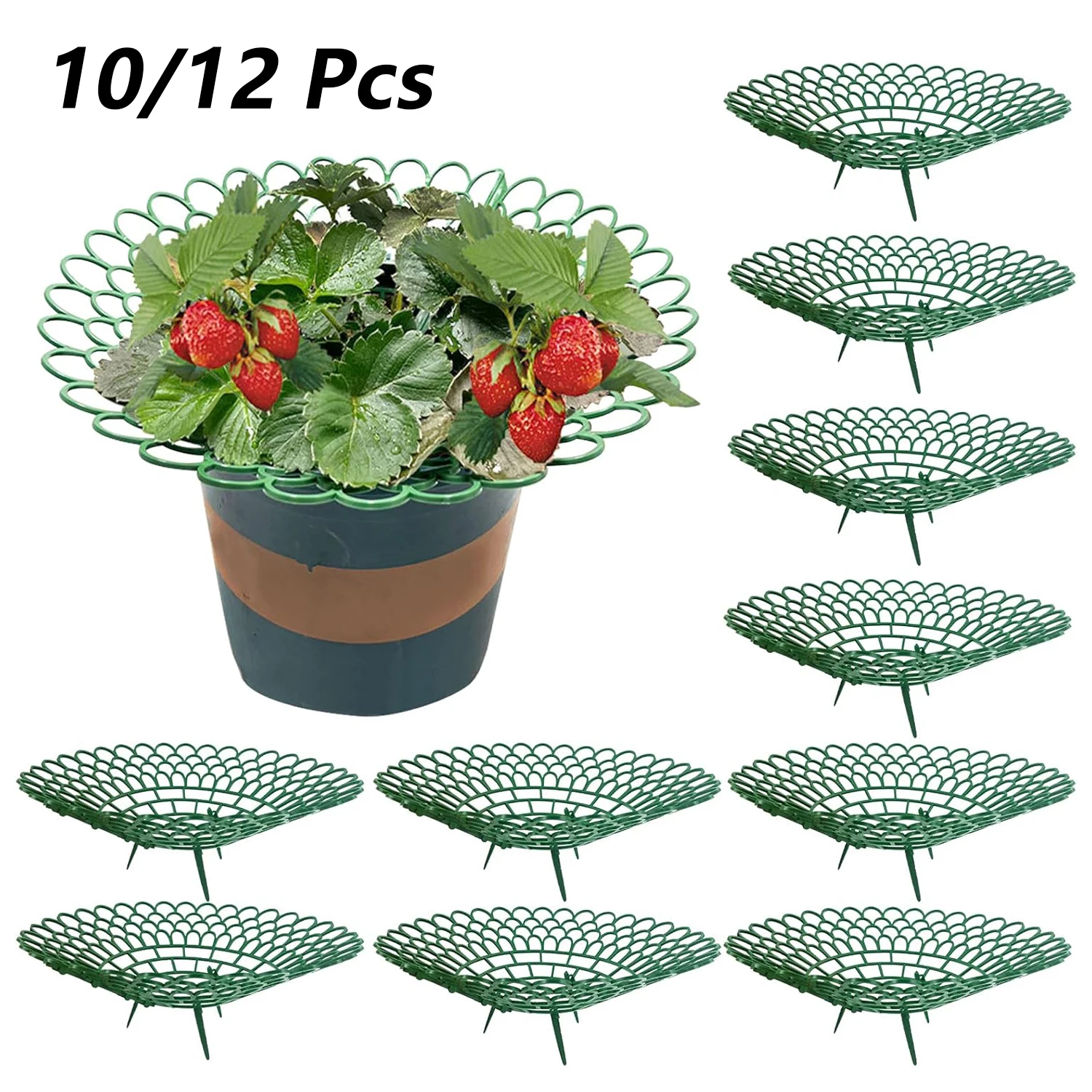 

10/15Pcs Strawberry Stand Reusable Plant Strawberry Protector with Sturdy Legs Planting Stand Keep Berries Clean Gardening Tools