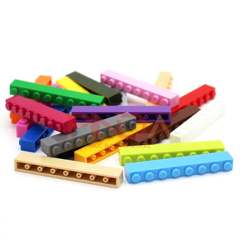 20pcs Moc Building Blocks อิฐ 1x8 3008 DIY Enlighten พื้นฐานคลาสสิกชุดใช้งานร่วมกับประกอบอนุภาคของเล่น