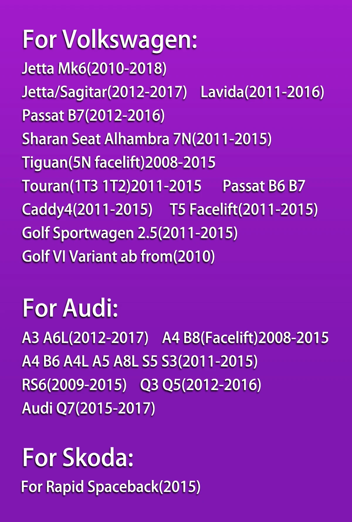 AHD 1080P Auto-Kofferraumklappen-Griff-Rückfahrkamera für Volkswagen Passat Golf Polo B7 Jetta Tiguan Touareg Audi A3 A4 A5 A6 – Detail 1