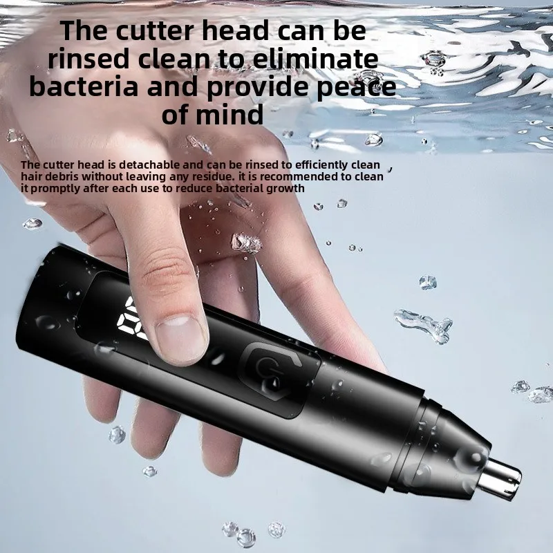 Unisex Electric Nose Trimmer Rechargeable Nose Cleaner Nose Hair Removal Scissors Shave Eyebrow Trimmer