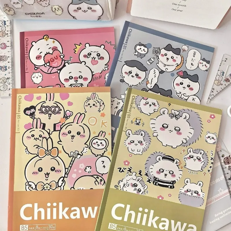 ChiiKawa B5 Notebook Cute Cartoon Usagi Hachiware Creativity Underline Notepad Fashion Exquisite Inner Page 30 Sheets Notebook