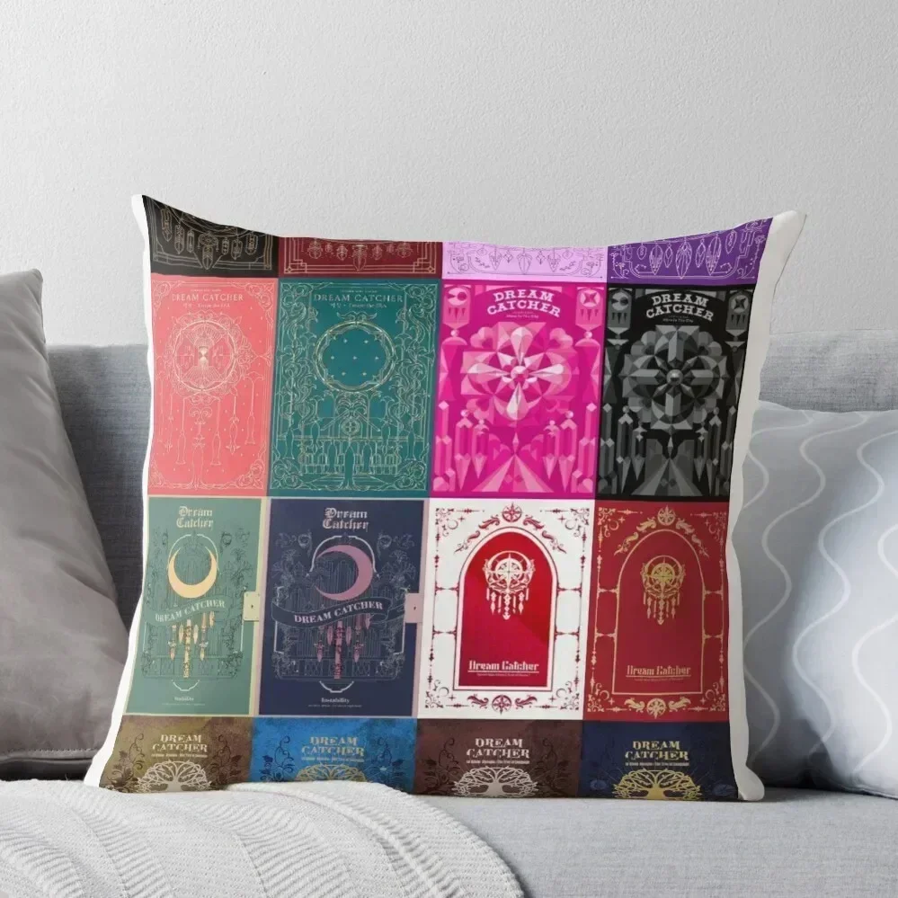 

Dreamcatcher kpop album collage Throw Pillow Luxury Cushion Cover Cushion Cover Set Christmas Covers For Cushions pillow