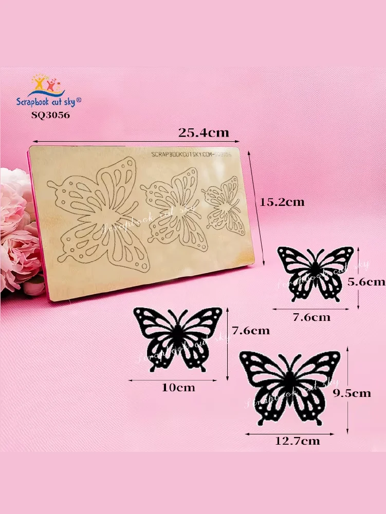 Butterfly Wooden Cutting Knife Die, Scrapbook CutSky-SQ3056, Used with the Machine