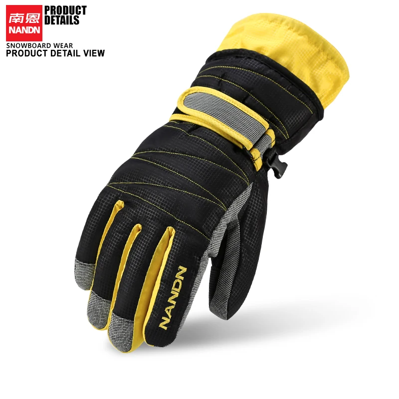 

Ski Gloves Winter Men Women Snowboard Gloves Waterproof Warm Mittens