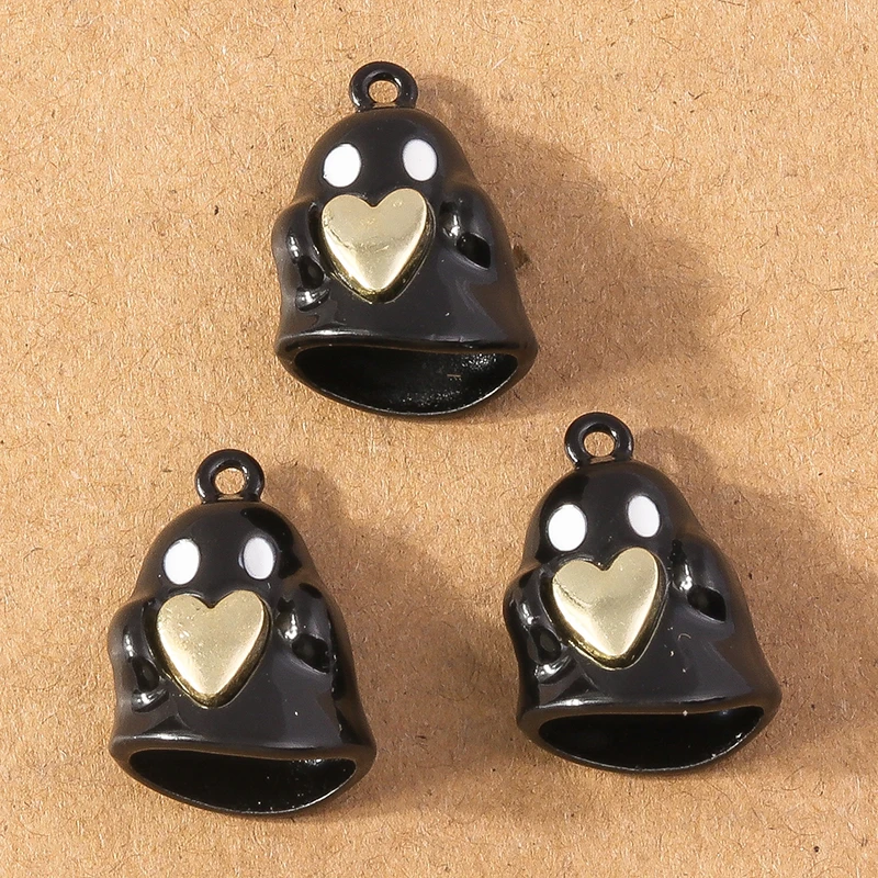 5 Stück 21*14mm süße Harz Halloween Charms Geister Anhänger für Schmuckherstellung Halskette Ohrringe Armband DIY handgemachte Accessoires – Detail 4