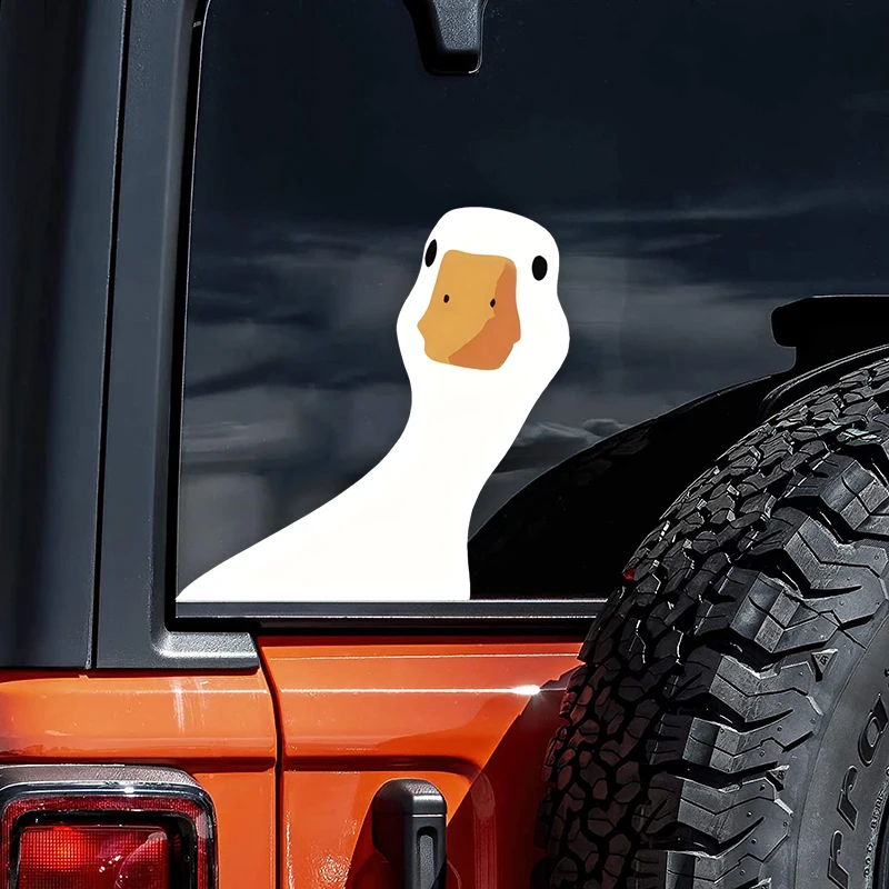 Calcomanía de pato de vinilo resistente a la intemperie, añade encanto a tu coche o camión con nuestra Adorable pegatina de ventana fácil de aplicar