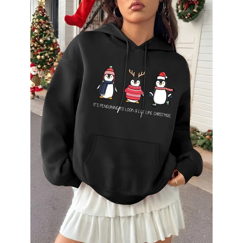 New Christmas-themed style Christmas pattern hoodie Festive Christmas sweatshirts: the perfect Christmas outfit