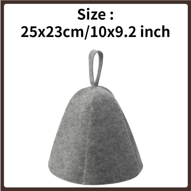 Wool Felts Hats Thickened Winter Wool Felts Sauna Hat Keep Warm Bath For Skin Head Accessories Outdoor Living Pools