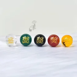 Five elements crystal loose beads   Bagua triad   bracelet accessories