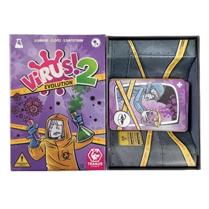 Juego de cartas de virus El juego de fiesta de la versión correcta de la carta del virus 2 contagiosamente para divertidos juegos familiares 8 mejores juegos de palabras de ventas - №2