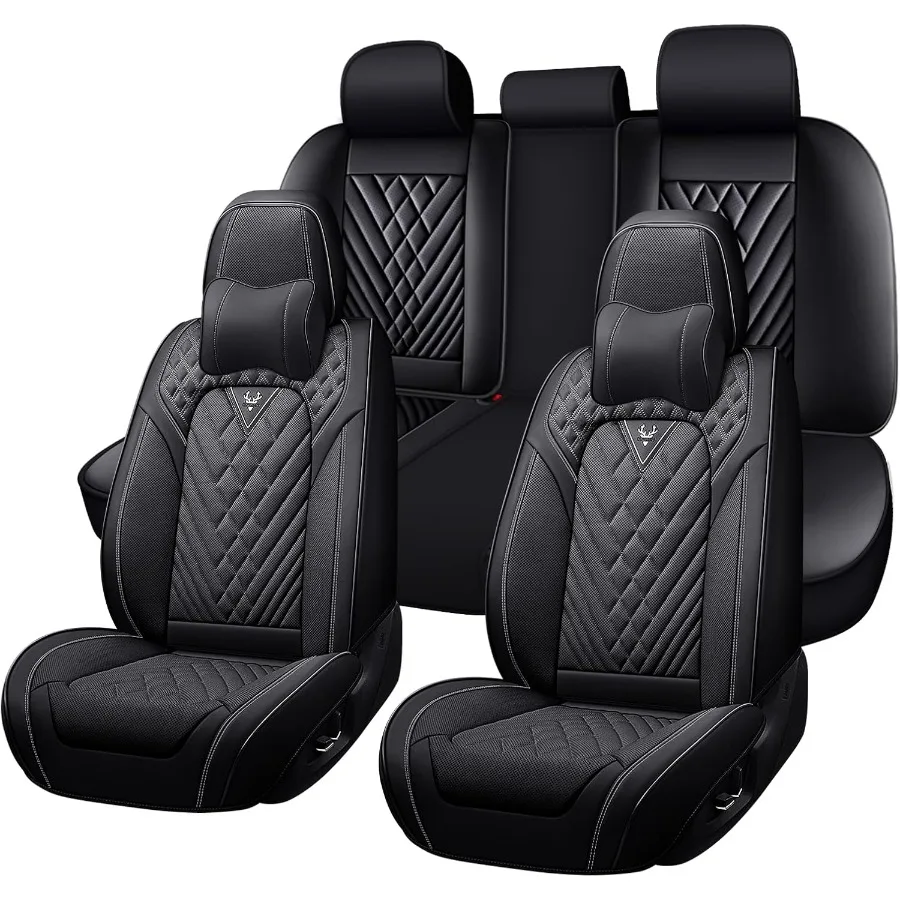 

Водонепроницаемые чехлы на автомобильные сиденья из искусственной кожи для Chevy Camaro 20002024, роскошные автомобильные аксессуары для интерьера, комплект из 5 сидений с подушкой