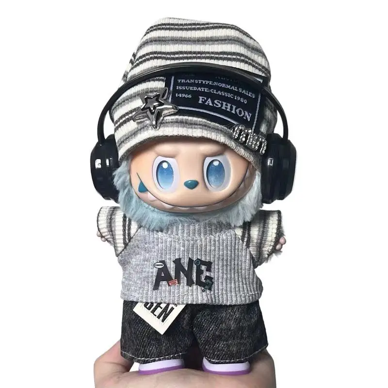 لملابس دمى Labubu مناسبة للأجيال الثانية والثالثة الأمل محظوظ 17 سنتيمتر ملابس دمى الفينيل مجموعة هدايا المهرجان #6