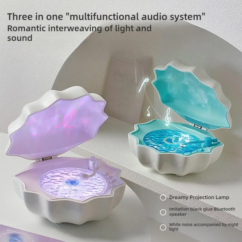 Shell Light Audio Wireless Small Bluetooth Mini Speaker Desktop High Sound Quality Subwoofer Creative Portable Gift