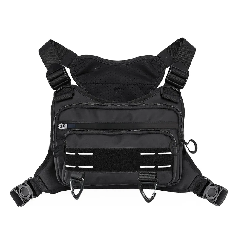 

Мужской жилет для рыбалки, уличная дорожная сумка с защитой от потери, тактическая сумка для альпинизма, функциональная повседневная нагрудная сумка, жилет для бега, женский