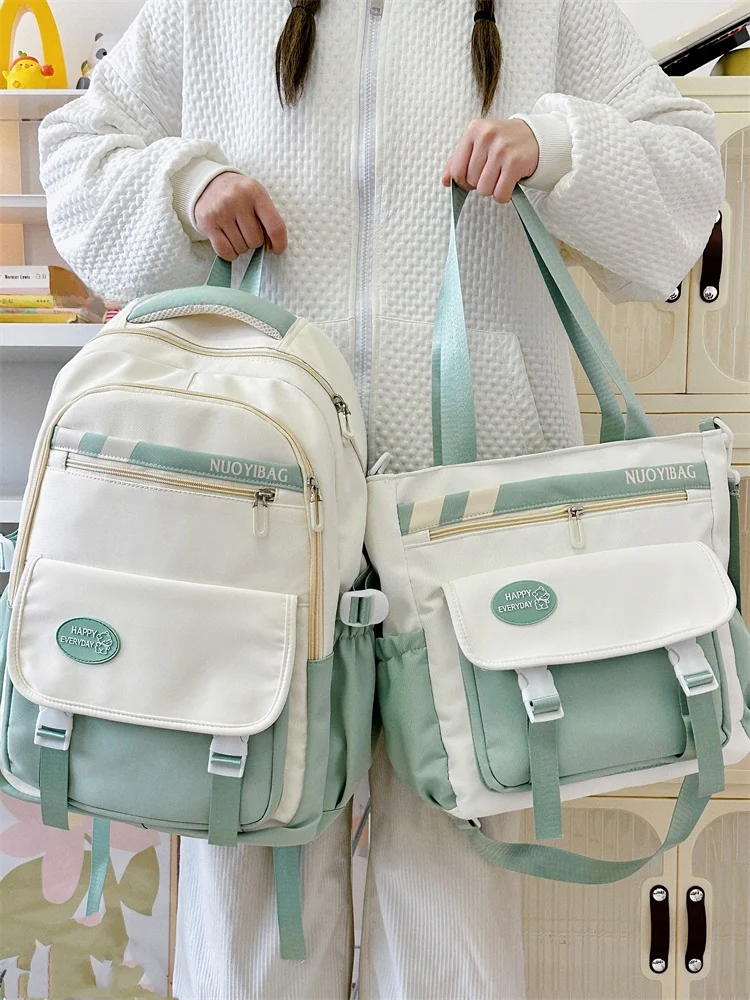 大容量スクールバッグ バパ スイート カレッジ スレ デュアル ショルダーバッグ 中学生・高校生向け キュート フレ フォレスト シ...