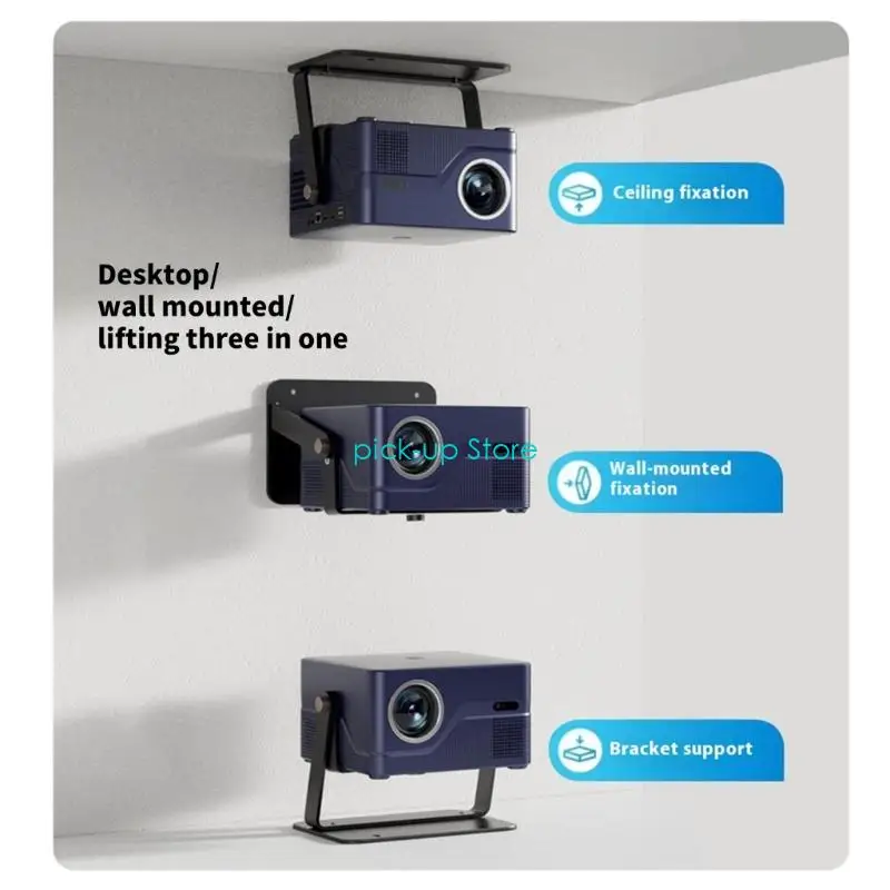Montaje proyector metal Q5wa 360 Rotación Montaje pared techo ángulo ajustable Universal