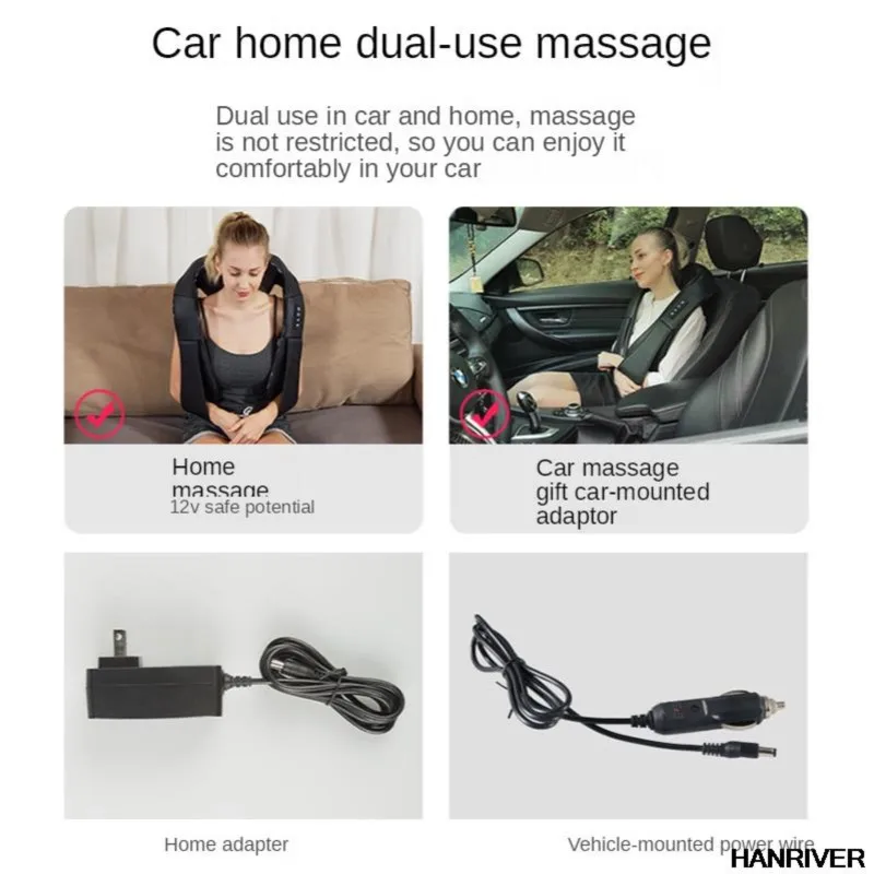 Kneading massage shawl cervical spine massager Multifunctional shoulder and neck massager for neck waist and shoulder