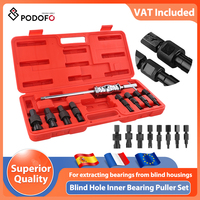Podofo 9pcs Blind Hole Slide Hammer Bearing Internal External Removal Puller Set Carbon Steel Car Repair Tool Set For 8-32mm