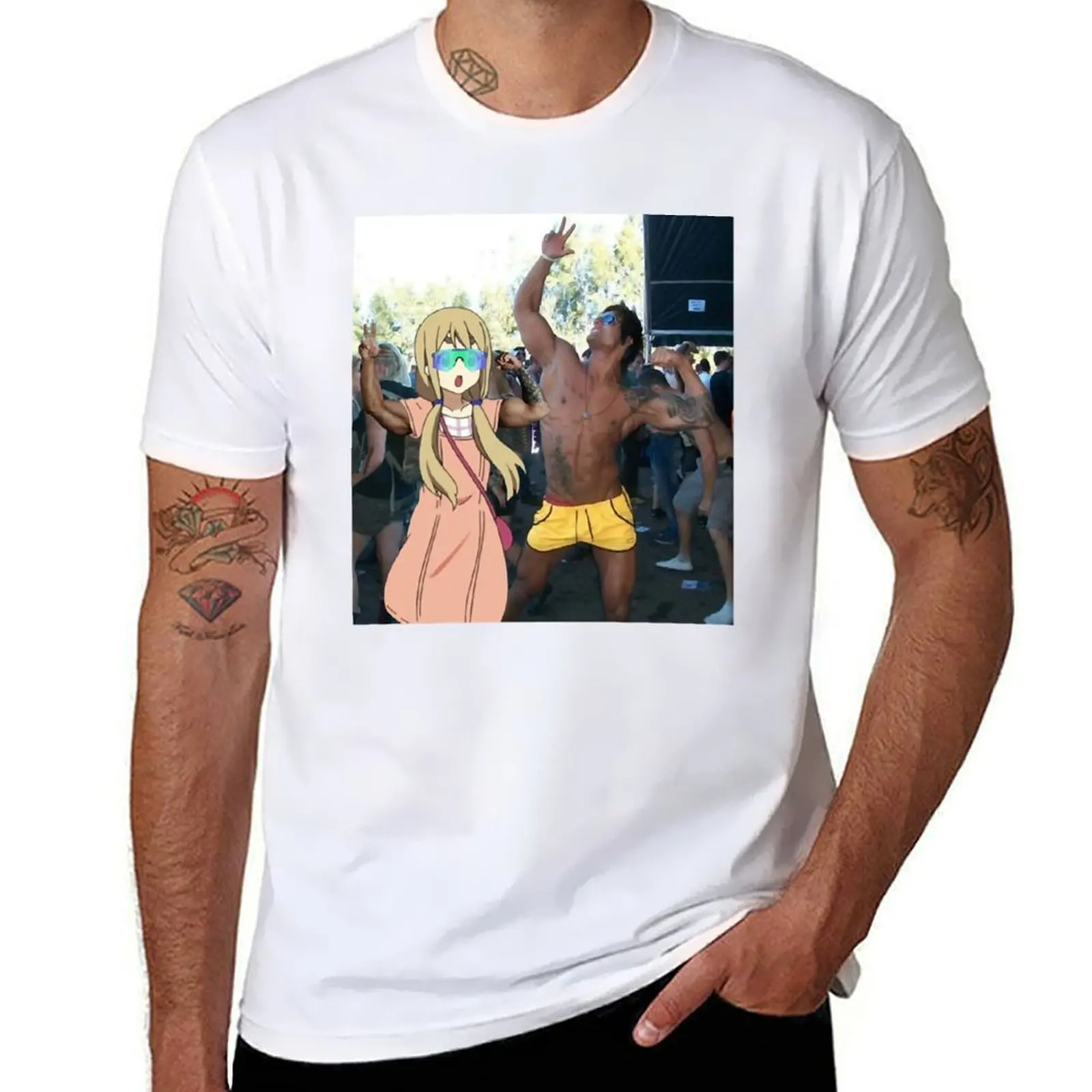 

Mugi and Zyzz T-Shirt funny t shirts man t shirt man cotton T-Shirt