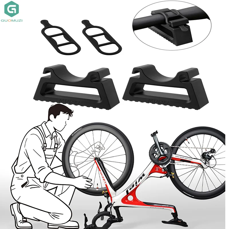 

Качественная 1 пара подставки на руль велосипеда, перевернутый парковочный кронштейн с клипсой для рулей 30 ~ 34 мм