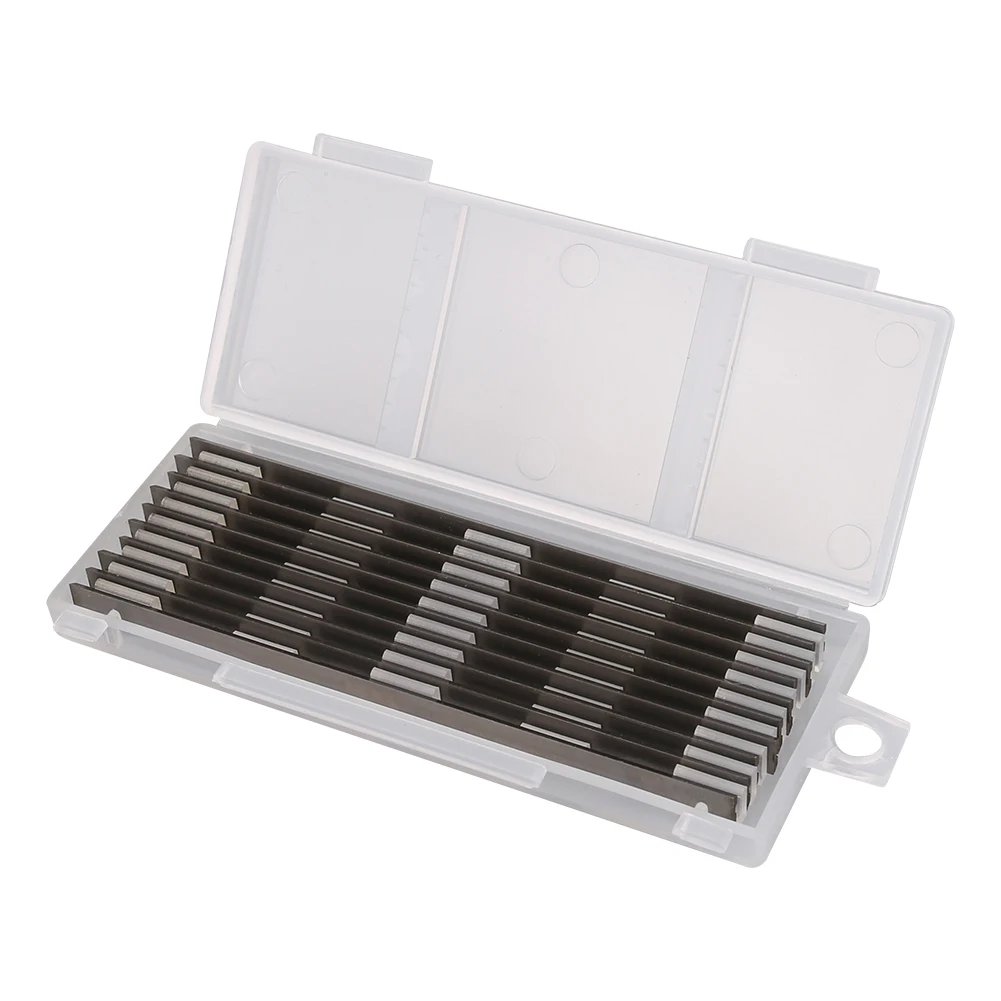 1 Set 10Pcs 82mm Carbide Planer Blades Knife For Cutting Soft Hard Woods Ply-wood Board Woodworking Machinery Parts Planer Blade New