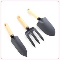 3PCS Garden Trowel Set For Gardening & Camping With Wooden Handle Hand Trowel For Weeding Essential Tool For Beginners