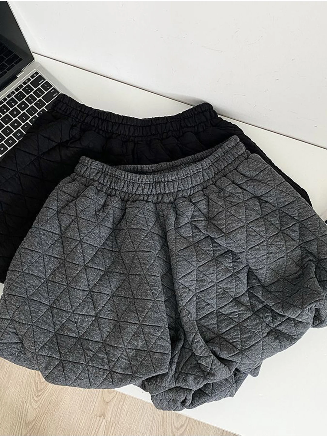 

Женские зимние утепленные брюки-фонарики с высокой талией, широкими штанинами и А-образным силуэтом, из хлопка