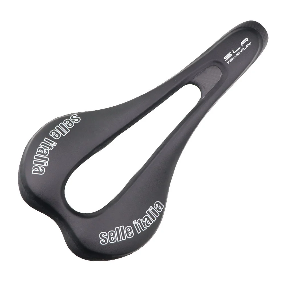 Selle Italia Lightweight Carbon Bike Saddle SLR Tekno-Flow Full Carbon Shell Saddles Road MTB Mountain Bicycle Saddle Men Women