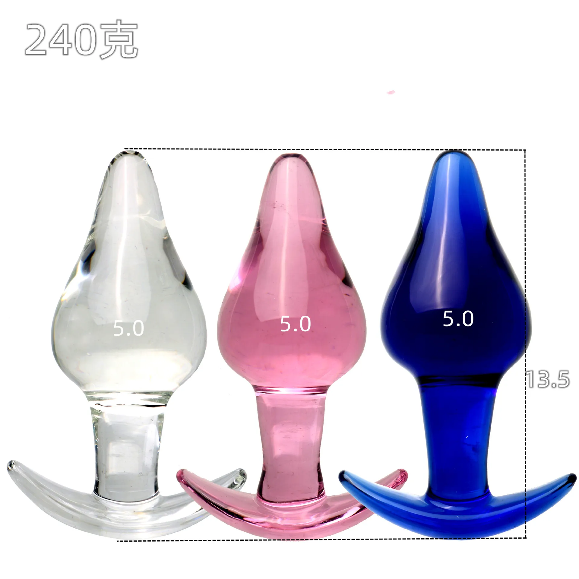 ألعاب تدليك البروستاتا قضبان اصطناعية شرجية سلع حميمة كريستال زجاج شرجي المكونات الشرج الفناء الخلفي سدادة مثليه مثلي الجنس G-بقعة الكرة الشرج الحمار #2