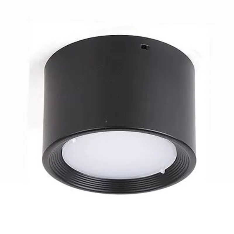 Dimmable no-hole surface mounted 12W 15W LED downlight 110V 220V ceiling light 5W 7W 9W cob led spotlight ceiling light