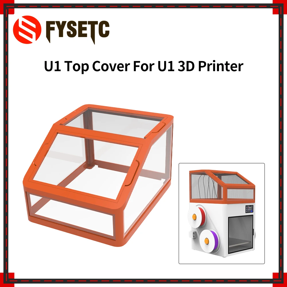 

Upgraded For U1 3D Printer Top Cover PC Panels Kit High Durability And Easy To Install Protective Cover For 3D Printer Parts