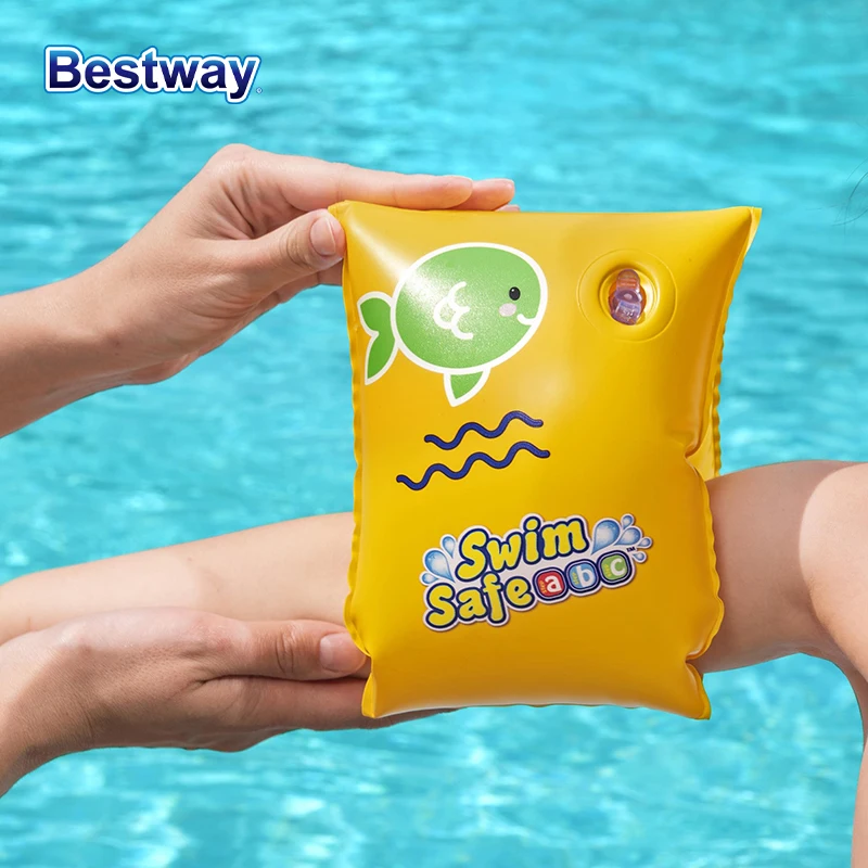 Bestway 32033 1 Pair Of Armbands Float Sleeve Swimming Armband, Swimming Armband Inflatable Ring, Reel Strap, Float Reel Strap Float For Beach, Lake, Swimming Pool, Holiday, Outdoor Goods