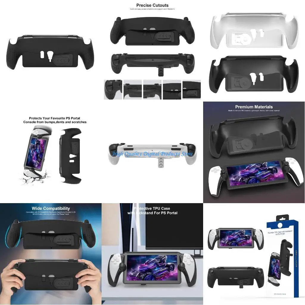 

U2JE Protective Cover Skin with Support Bracket Shockproof TPU Case for P5