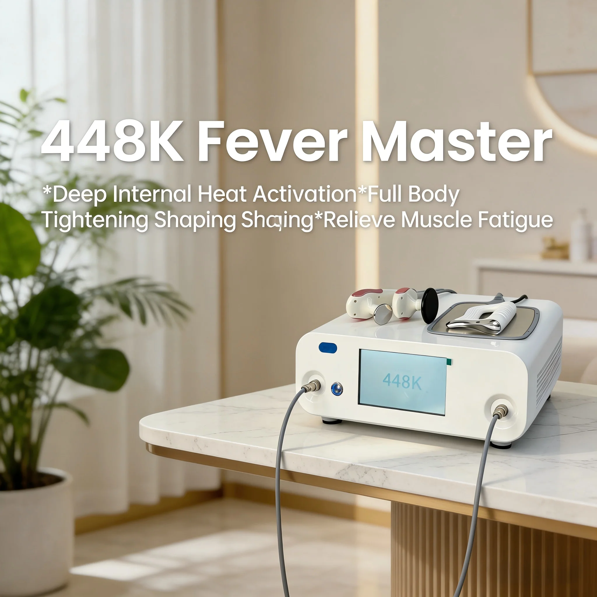 

Аппарат для RF-лифтинга 448K Fever Master: глубокое тепловое моделирование, подтяжка, омоложение кожи, удаление морщин, CE-сертификация