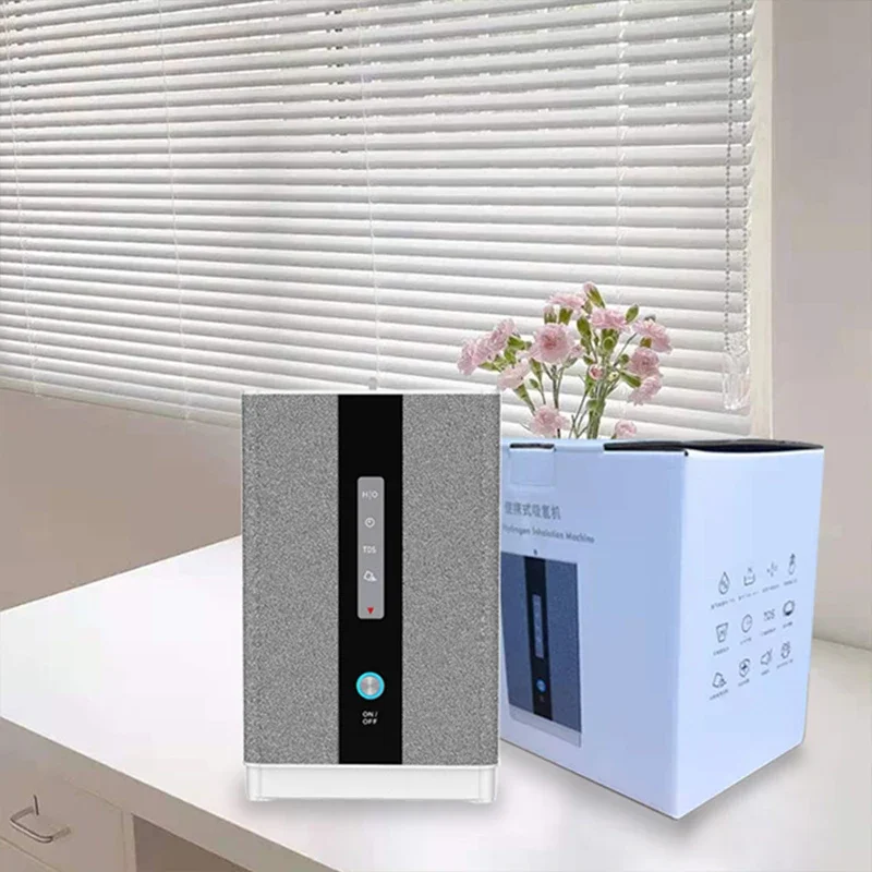 Hydrogen Generator H2 Inhalation Machine with 150ml/min 99.99% High Purity H2 Low Noise Hydrogen Generator Water ionizer SPE