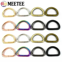 10/50Pcs 20/25/32/38mm D Ring Metal Buckles Webbing Bag Strap Adjuster Clasp Dog Collar Rings Keychain DIY Hardware Accessories