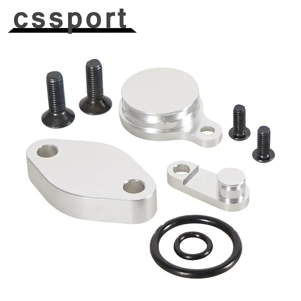 New Aluminum EGR Block Off Plates Gasket Set For LS Engine Intake Exhaust Manifold Baffle Valves EVAG Parts Kit