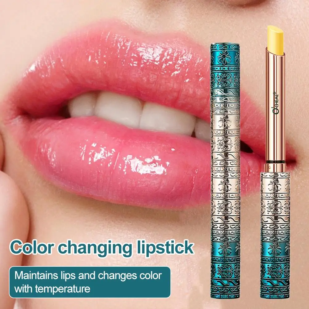 Moisturizing Lip Balm Long Lasting Nutritious Lipstick Change Care Mask Temperature Magical Lips Gloss Hydrating N7O3